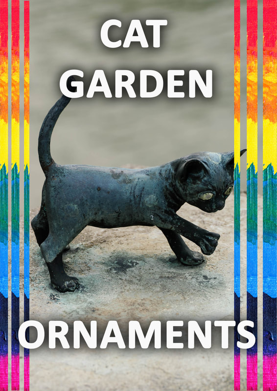 Cat garden ornaments
