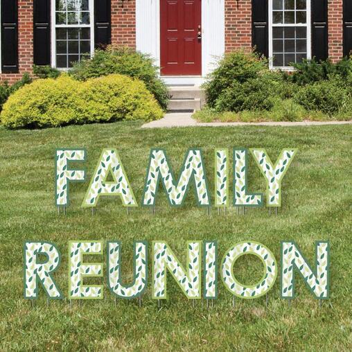 Family reunion sign
