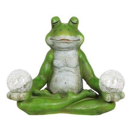solar yoga frog ornament