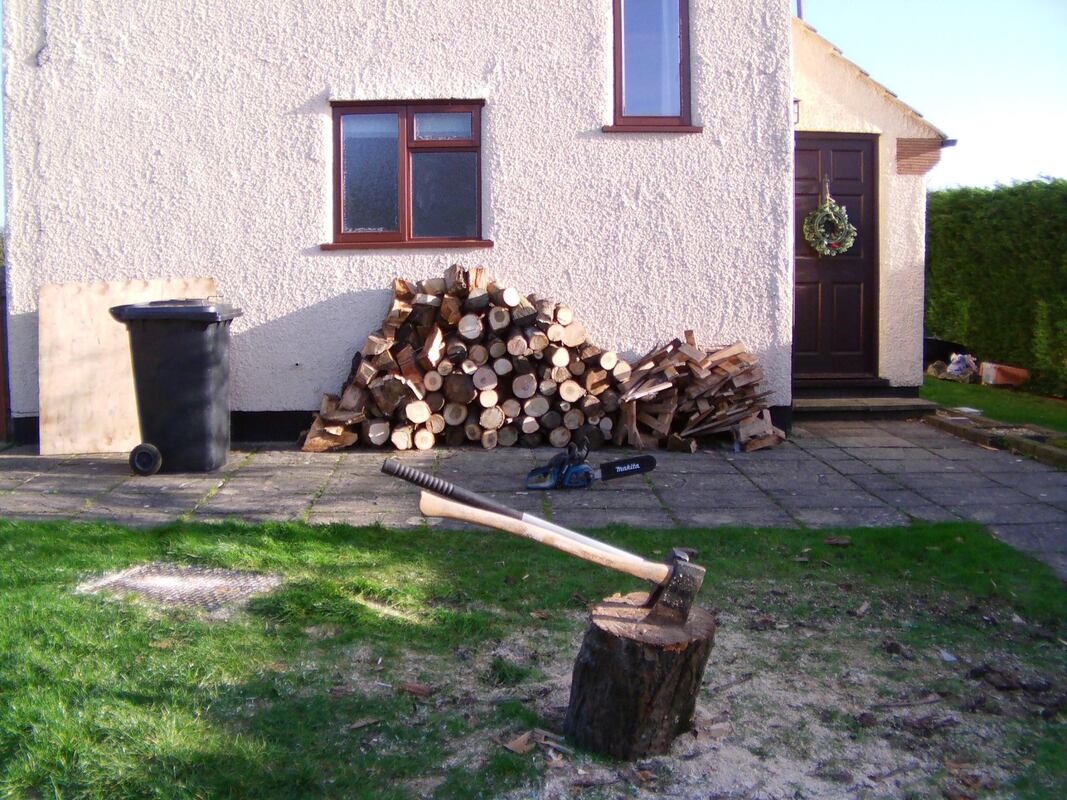 Logs wood stack