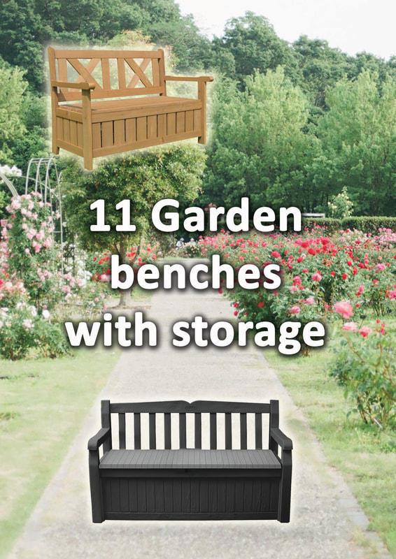 garden benches with storage