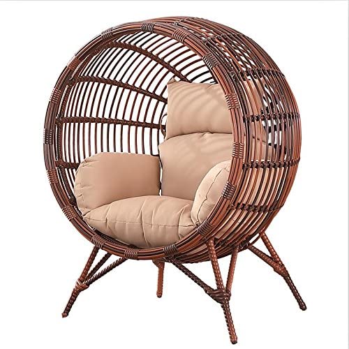 wooden garden egg chair