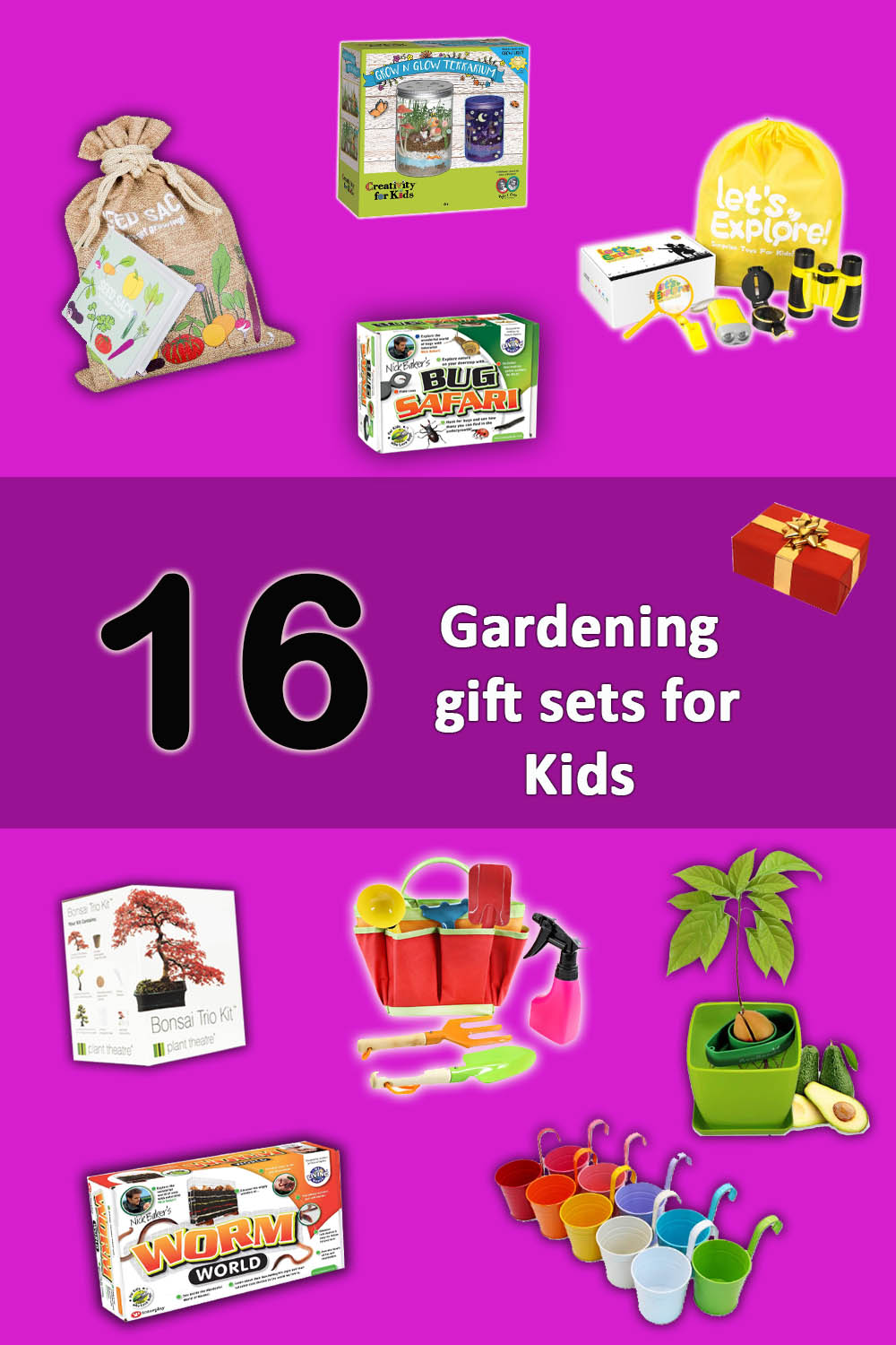 Children's gardening kits and gift sets
