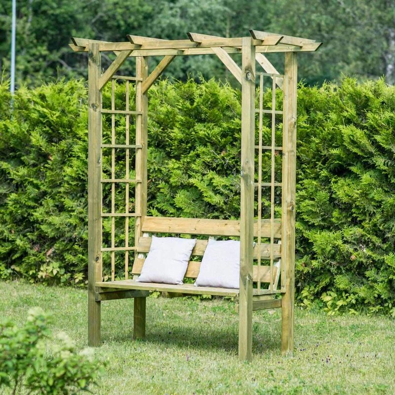 Harrier wooden garden arbour seat