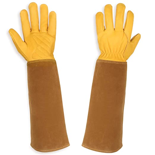 leather pruning gloves