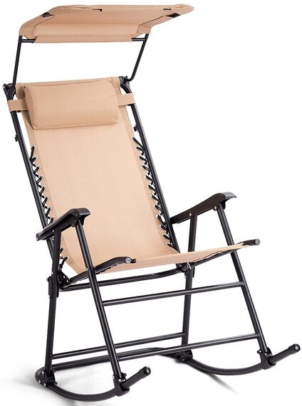 Costway foldable garden rocking chair