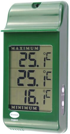 Digital max greenhouse thermometer