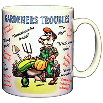 Funny gardening mug