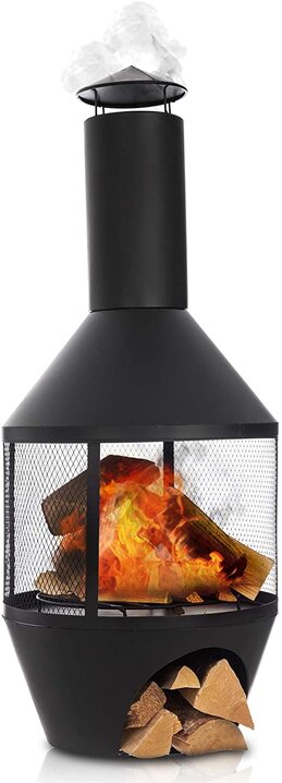Livivo patio heater with flames