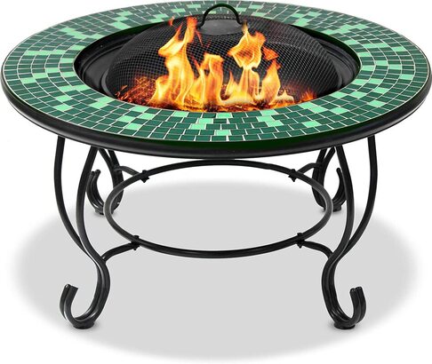 MDA Designs Aviator garden table with fire pit