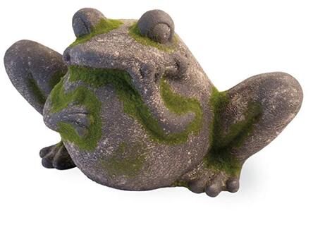Mossy garden frog ornament