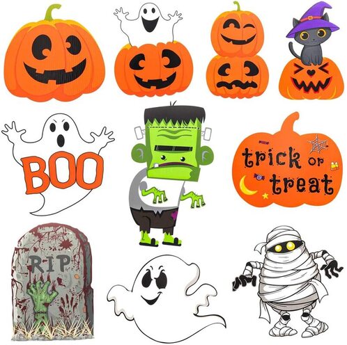Halloween lawn signs