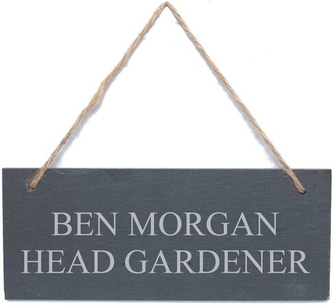 Personalised garden sign