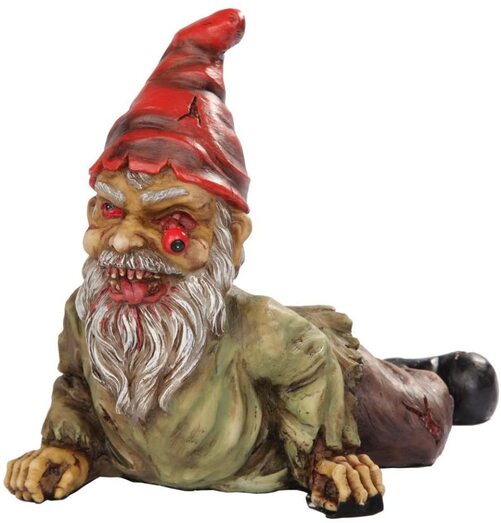 Zombie crawling gnome