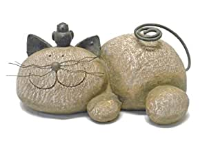 stone cat ornament