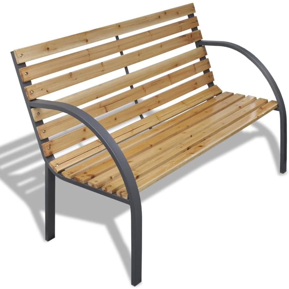 vidaxl wooden garden bench